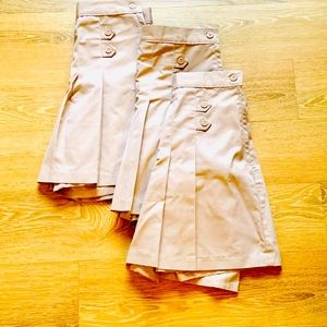 3 Pair Gurls Uniform Skorts sz 14